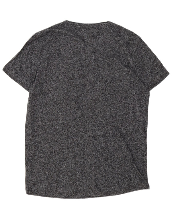 T-shirt slim fit da uomo Tommy Hilfiger Top grande grigio chiazzato