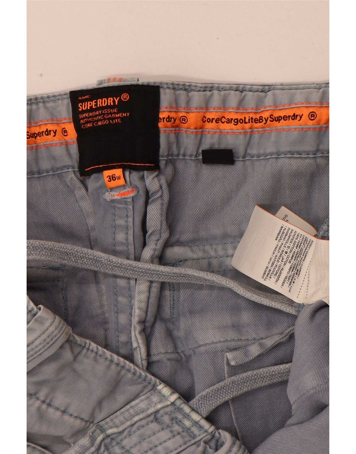 Superdry Cargo Shorts til mænd W36 Large Blue Bomuld