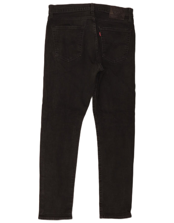 Levi's Mens 512 Slim Tapered Jeans W34 L32 Black Cotton