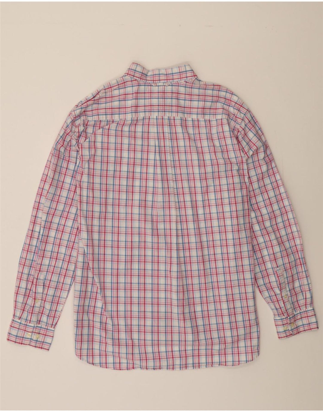 TOMMY HILFIGER Mens Shirt XL Pink Check Cotton Vintage Tommy Hilfiger and Second-Hand Tommy Hilfiger from Messina Hembry 