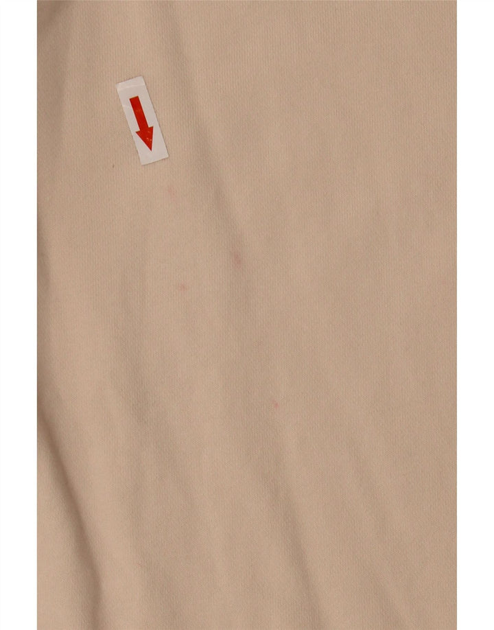 Nike Dame Sweatshirt Jumper UK 14 Medium Beige Bomuld