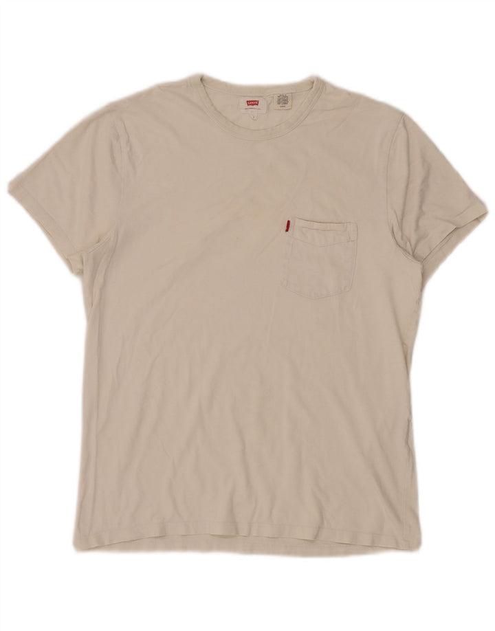 Levi's Herre T-Shirt Top Lille Hvid