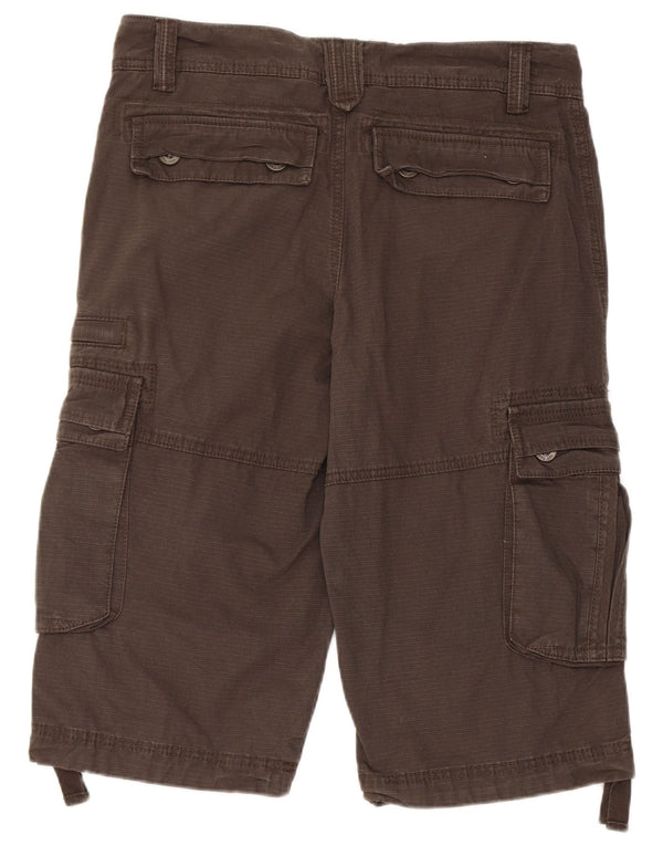 Bermuda cargo masculina Fat Face W32 algodão cinza médio