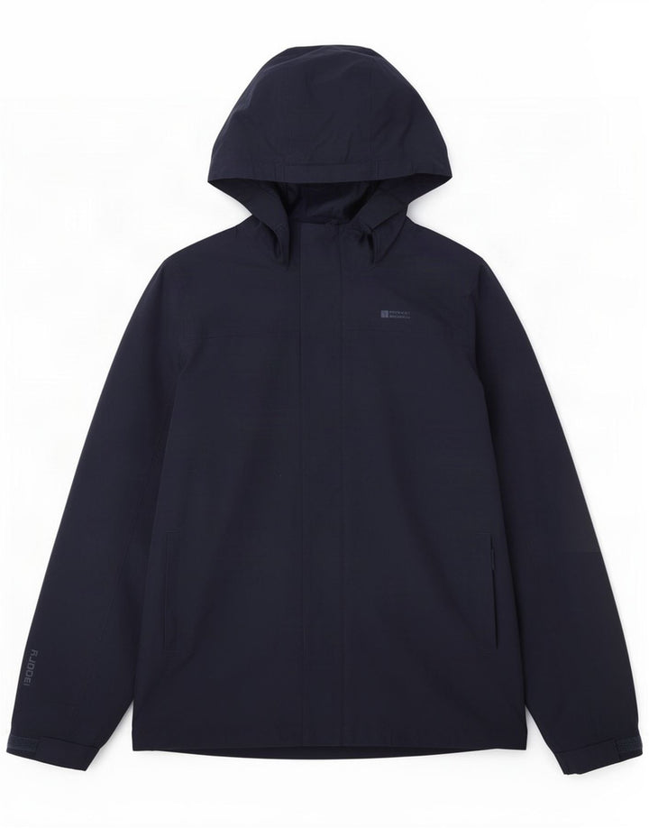 Mountain Warehouse Boys Hooded Rain Jacket 12-13 Years Navy Blue Polyester