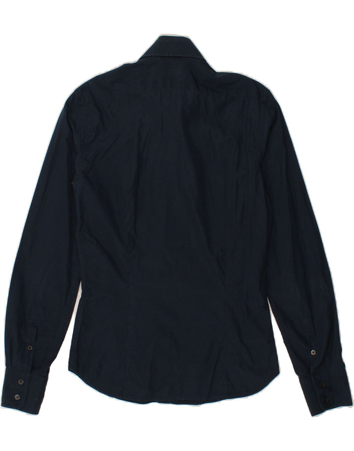 PATRIZIA PEPE Mens Shirt IT 48 Medium Navy Blue Cotton Vintage Patrizia Pepe and Second-Hand Patrizia Pepe from Messina Hembry 