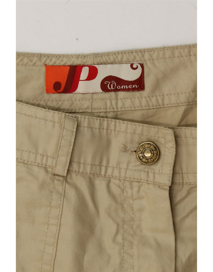 VINTAGE Womens Straight Cargo Capri Trousers W32 L20 Beige Vintage Vintage and Second-Hand Vintage from Messina Hembry 