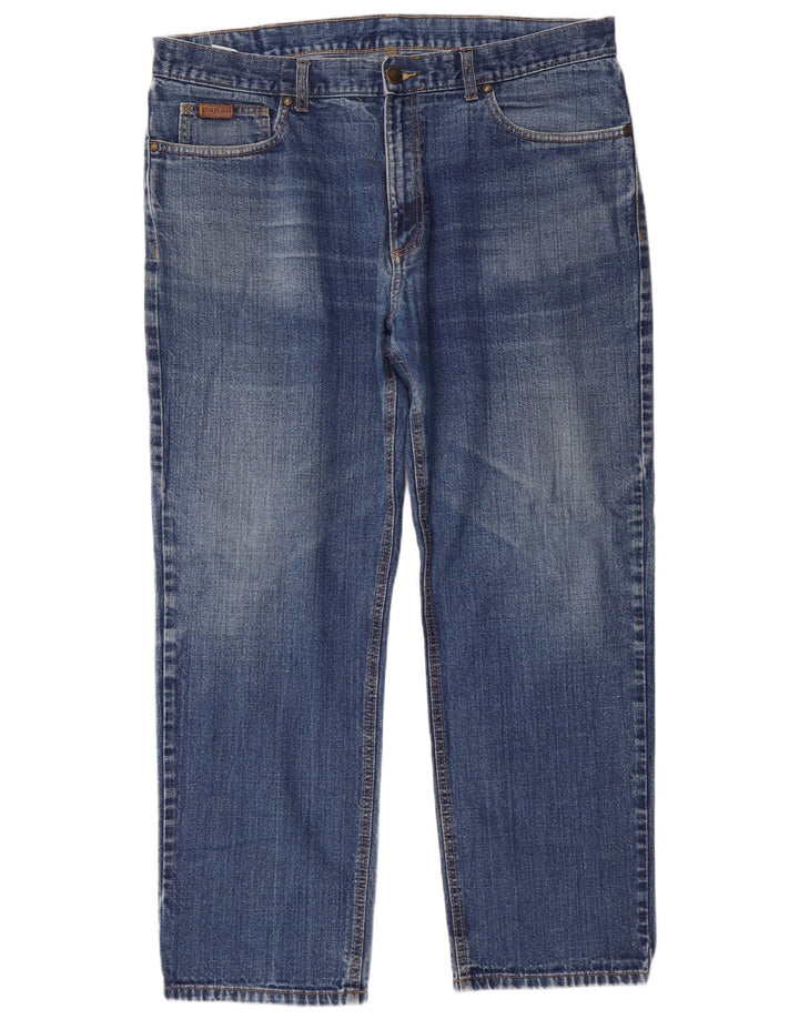 FARAH Straight Jeans til mænd W40 L30 Blå Bomuld