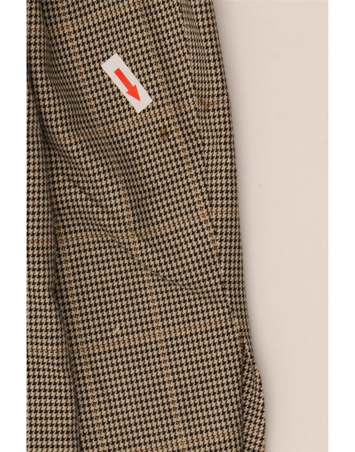 Marks & Spencer Herren-Blazer mit 2 Knöpfen, UK 40, Mittelbraun mit Hahnentrittmuster