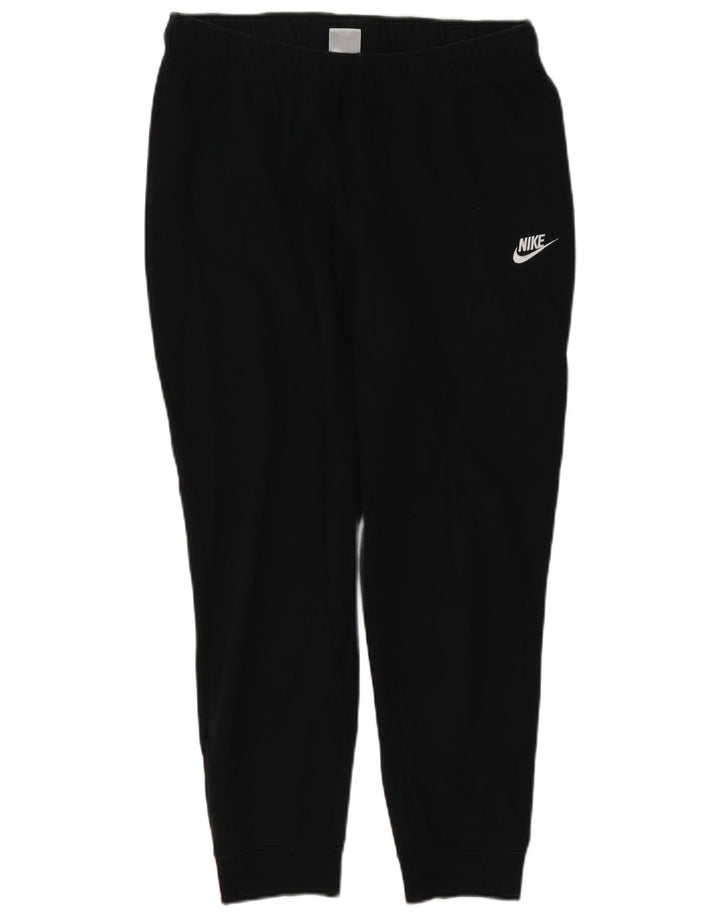 Nike Mens Tracksuit Trousers Joggers Large Black Cotton