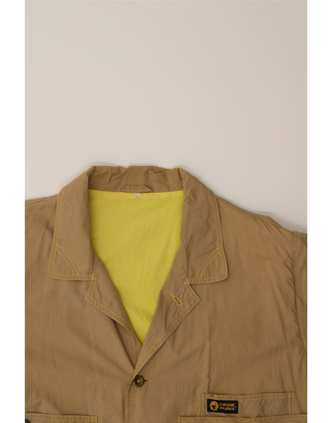 CIESSE PIUMINI Mens Bomber Jacket IT 56 3XL Brown Cotton Vintage Ciesse Piumini and Second-Hand Ciesse Piumini from Messina Hembry 
