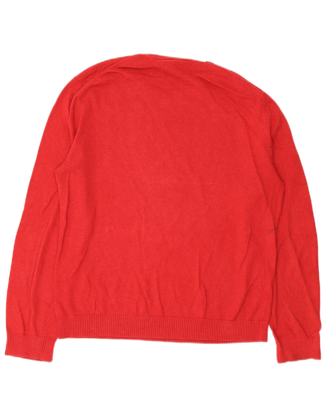 Gap Herre Crew Neck Jumper Sweater Stor Rød Bomuld