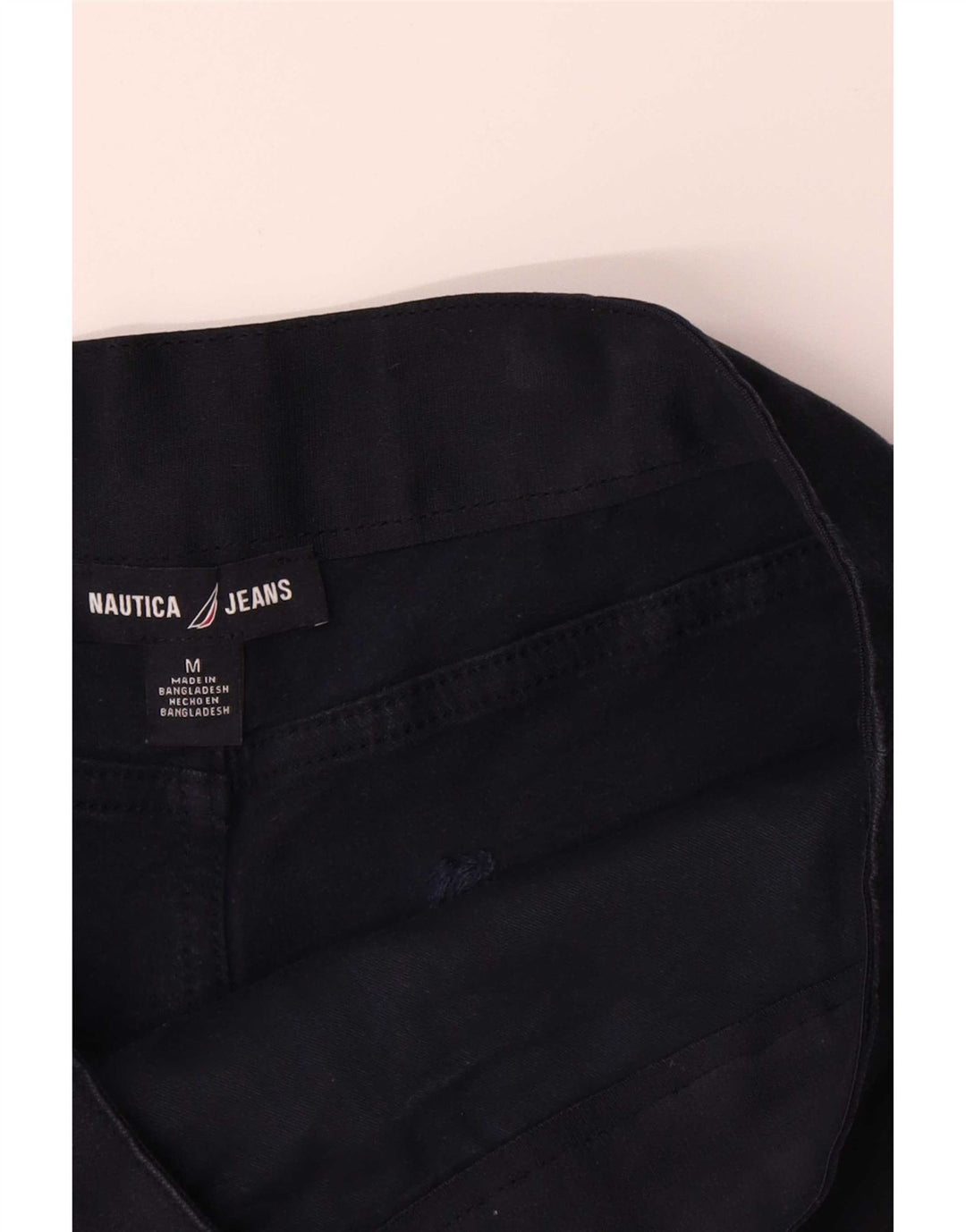 Nautica Womens Chino Shorts Medium W30 Navy Blue Cotton