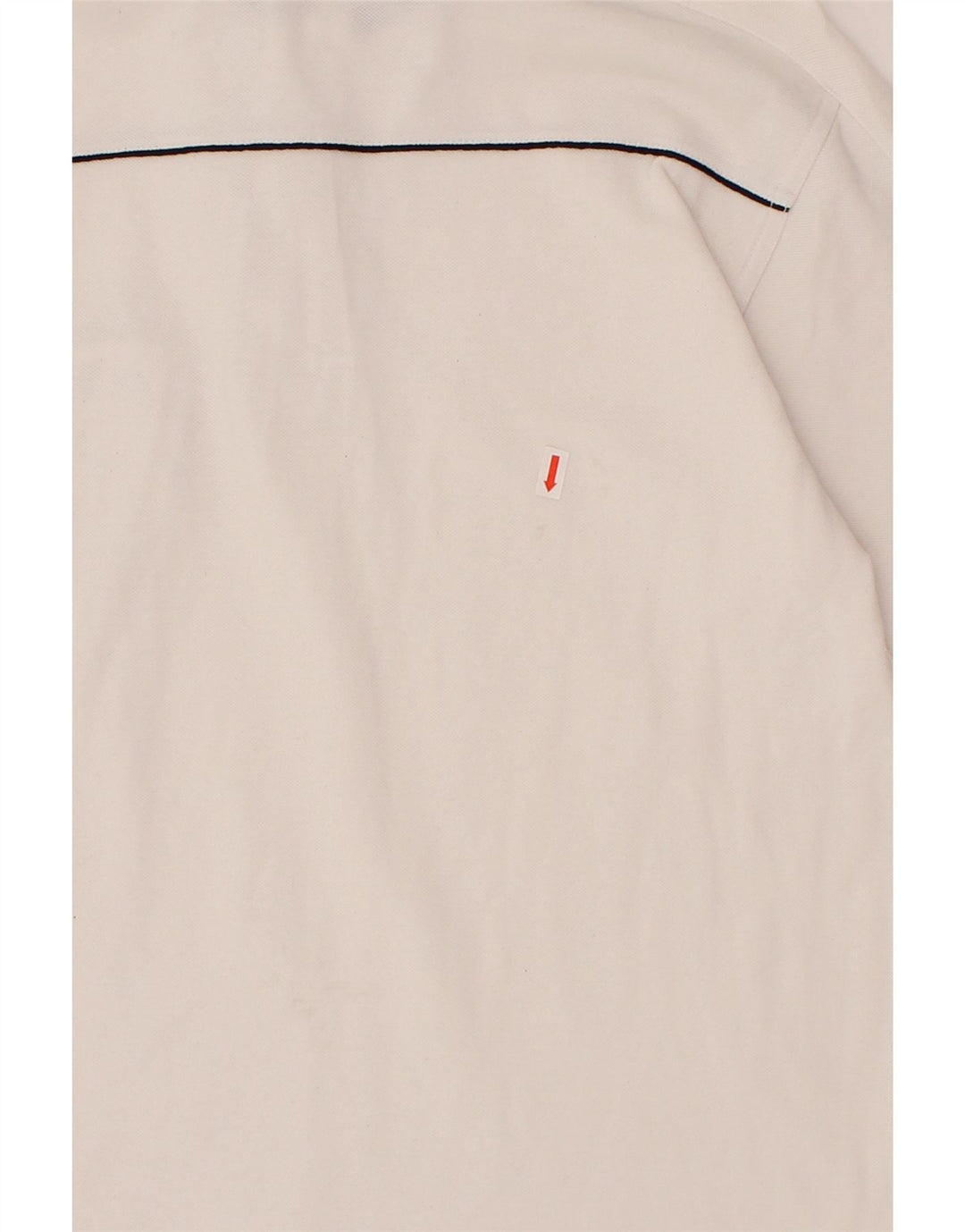 NAVIGARE Mens Graphic Polo Shirt Medium White Cotton Vintage Navigare and Second-Hand Navigare from Messina Hembry 
