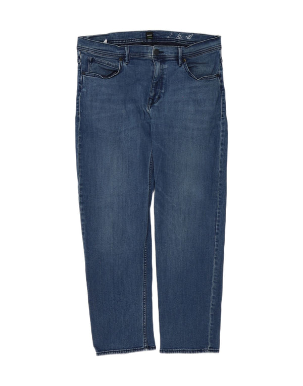 Blugi slim pentru bărbați Hugo Boss W36 L30 Bumbac albastru