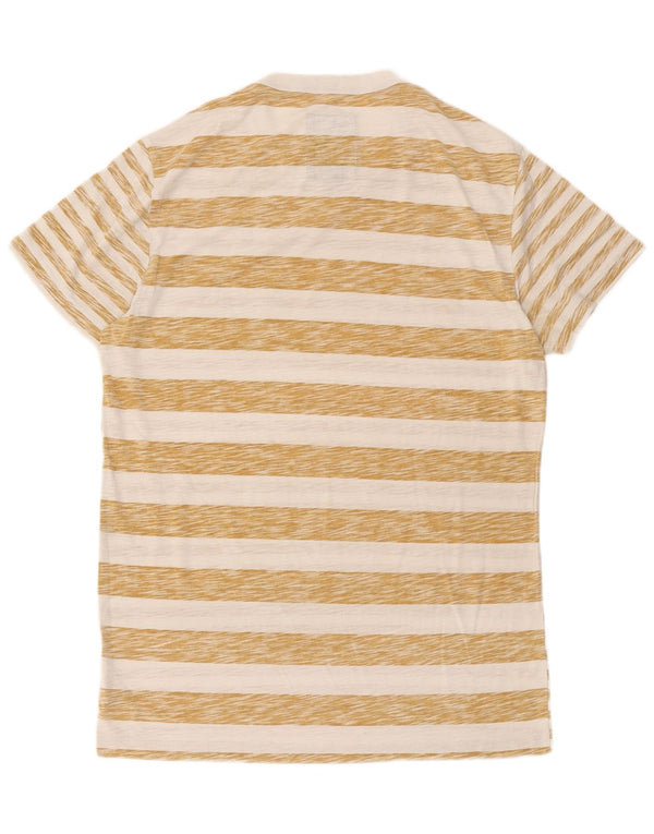G-Star Hombre Camiseta Top Grande Algodón A Rayas Beige