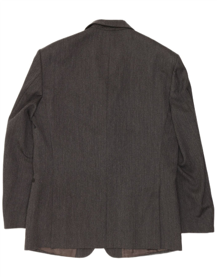 Cacharel Mens 3 Button Blazer Jacket UK 40 Large Grey Classic