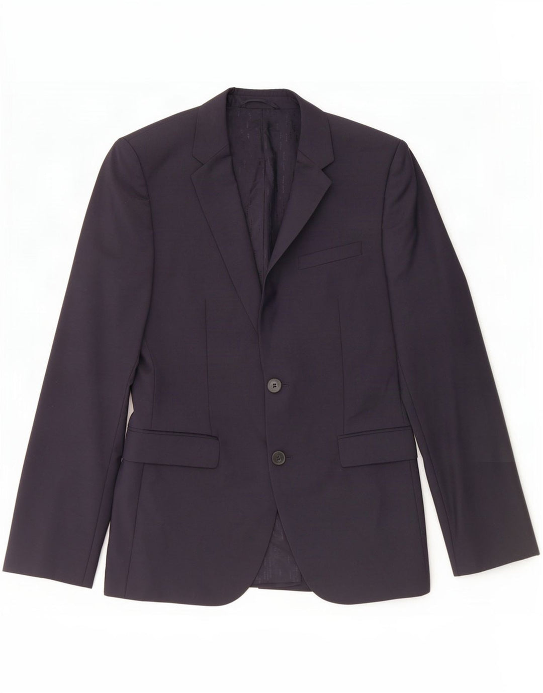 Hugo Boss Veste blazer à 2 boutons pour homme US 36 Petite laine vierge bleu marine