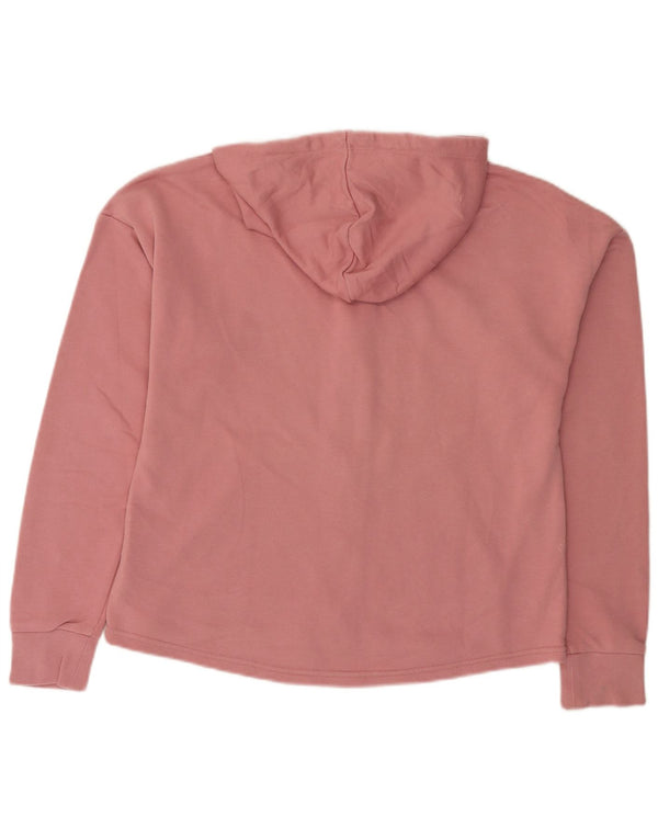 Puma Damen Zip Hoodie Pullover UK 18 XL Rosa Baumwolle