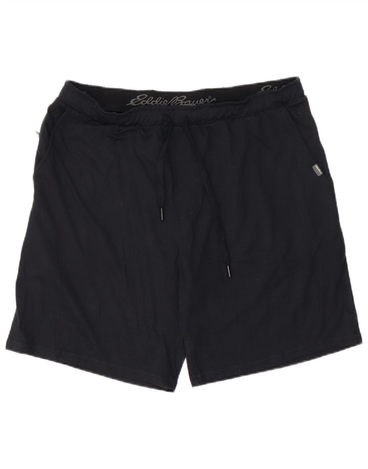 Pantaloncini sportivi da uomo EDDIE BAUER grandi in poliestere nero