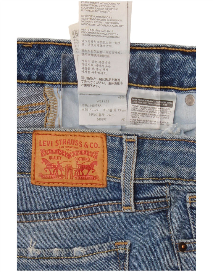 LEVI'S Γυναικείο 712 Slim Jeans W29 L32 Μπλε Βαμβακερό