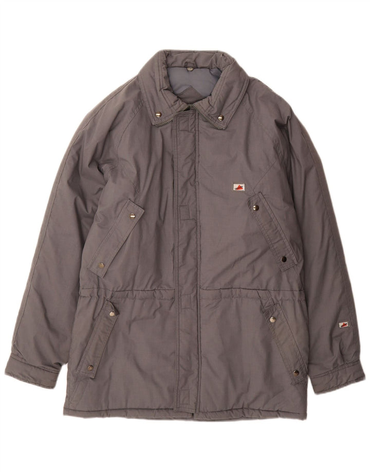 Vintage Herre Windbreaker Coat UK 36 Small Grey Polyester