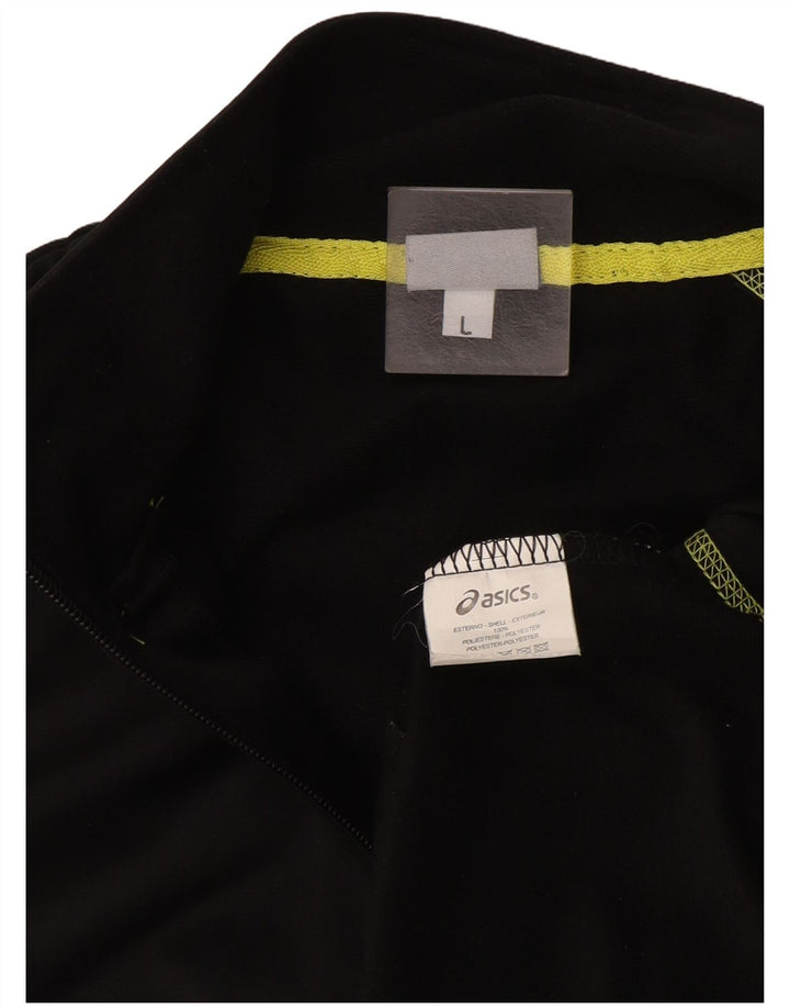 Giacca da ginnastica da donna Asics UK 16 grande poliestere nero