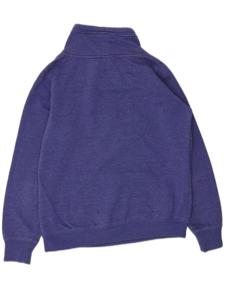 Champion Womens Graphic Sweatshirt Jumper UK 14 Medium Blue Cotton