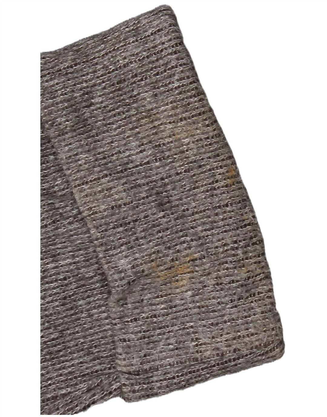 Zara Womens Crop Turtle Neck Jumper Sweater UK 14 Medium Grey Flecked