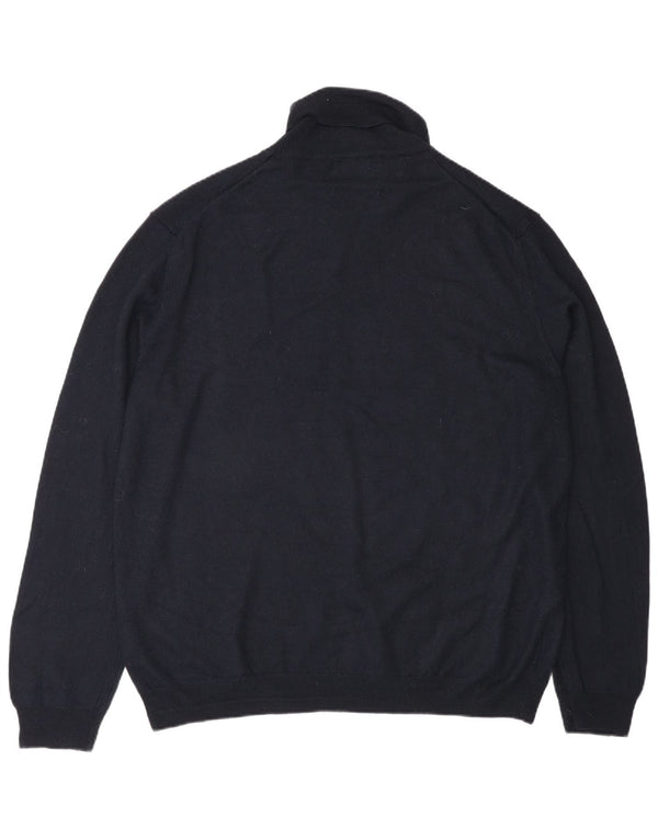 Marks & Spencer Pull col roulé pour homme 2XL Bleu marine Acrylique