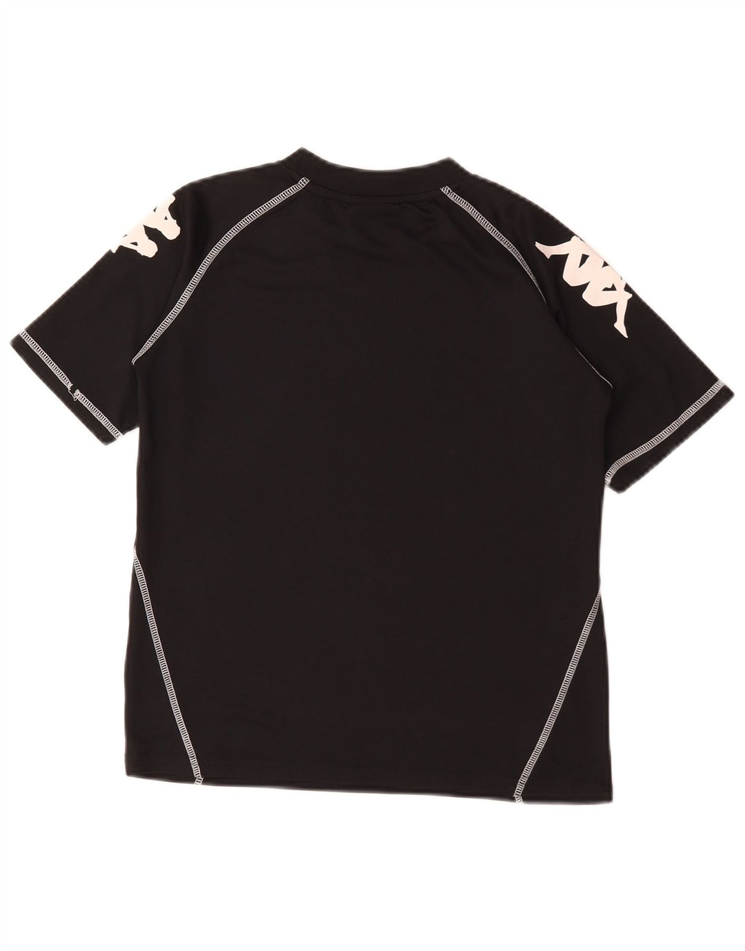 Kappa Boys Graphic T-Shirt Top 11-12 Years Black Polyester