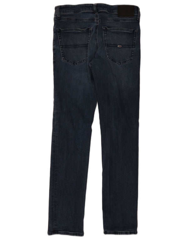 Jeans slim da uomo Tommy Hilfiger W32 L32 cotone blu navy