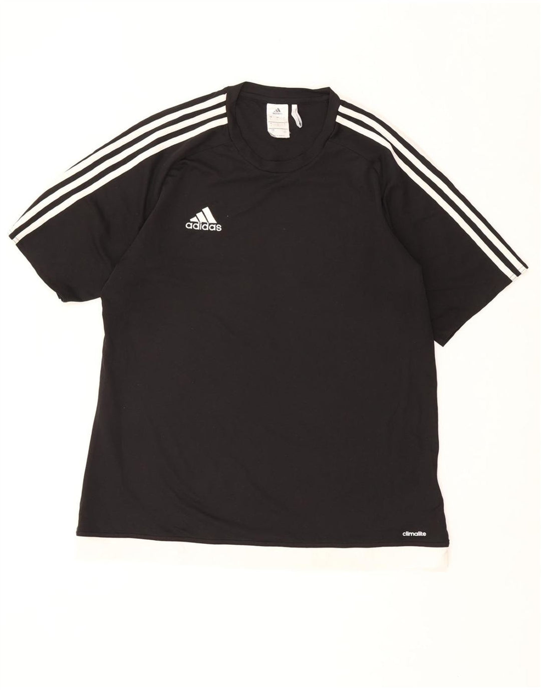 ADIDAS Mens Climalite T-Shirt Top Large Black Polyester