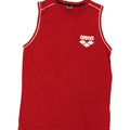 ARENA Mens Vest Top Medium Red Cotton Vintage Arena and Second-Hand Arena from Messina Hembry 