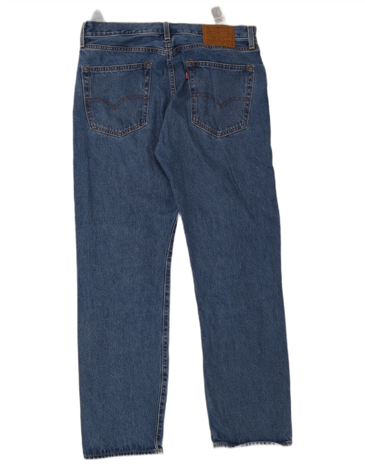 Levi's Herre 551 lige jeans W33 L32 blå bomuld