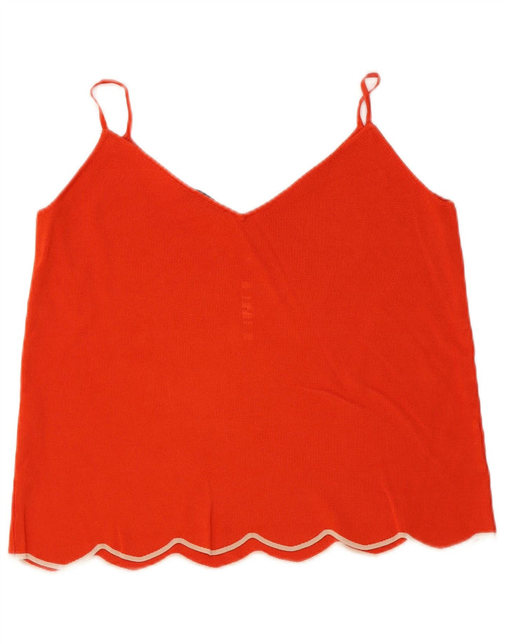 Zara Femme Cami Top UK 12 Rouge Moyen
