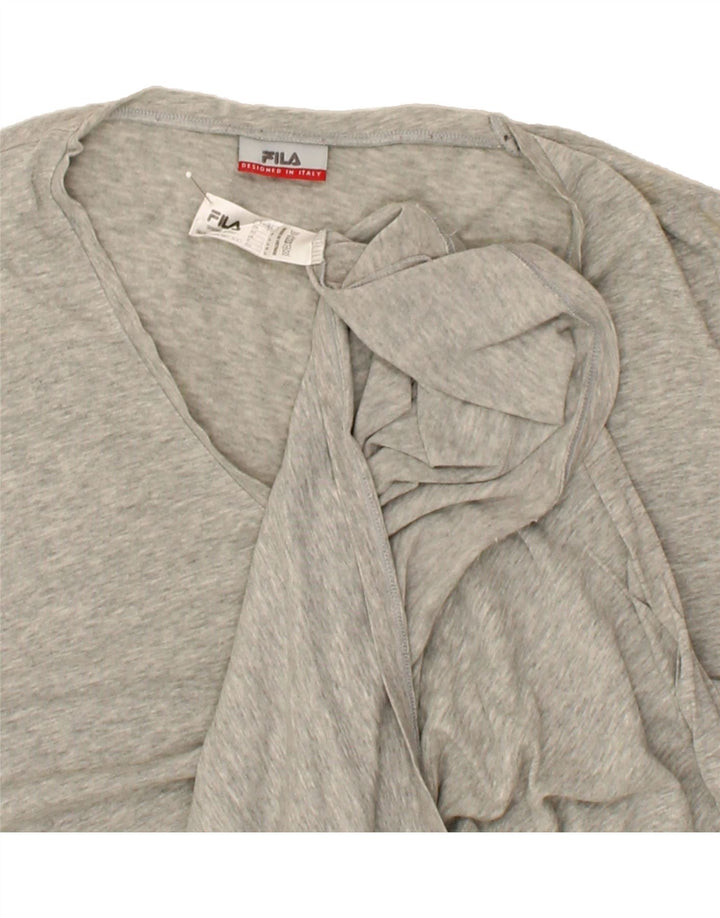 FILA Mens T-Shirt Top Large Grey Cotton Vintage Fila and Second-Hand Fila from Messina Hembry 