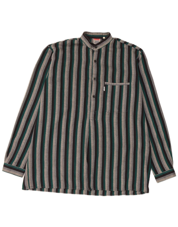 Levi's Herre Pullover Shirt Størrelse 40 Medium Flerfarvet Stribet Polyester