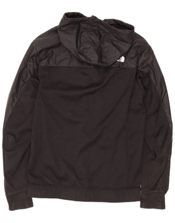 The North Face muški pulover s kapuljačom s patentnim zatvaračem XS crni geometrijski poliester