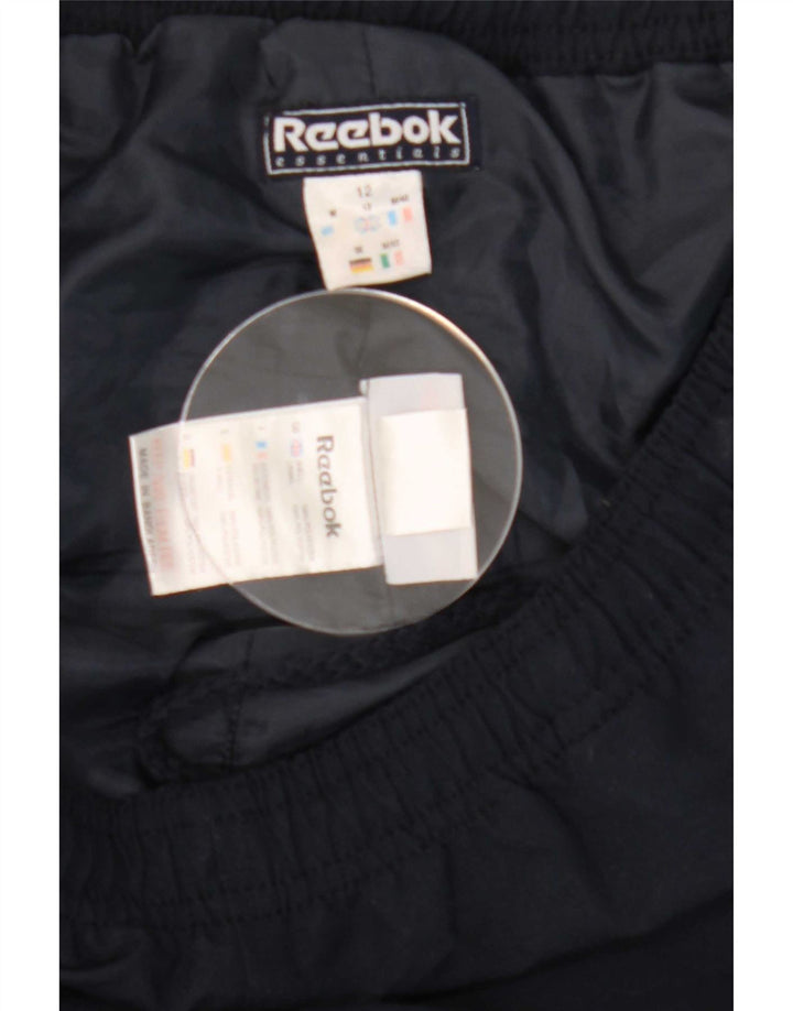 Reebok Womens Tracksuit Trousers UK 12 Medium Navy Blue Polyester