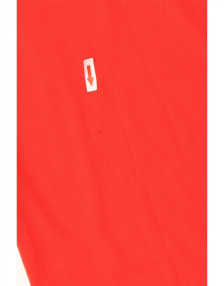 Nike Hommes Dri Fit T-Shirt Haut UK 42/44 Grand Rouge Polyester