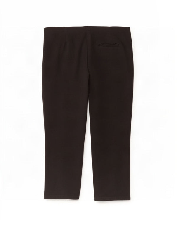 Pantaloni Capri da donna Marks & Spencer UK 22 3XL W40 L20 Viscosa nera