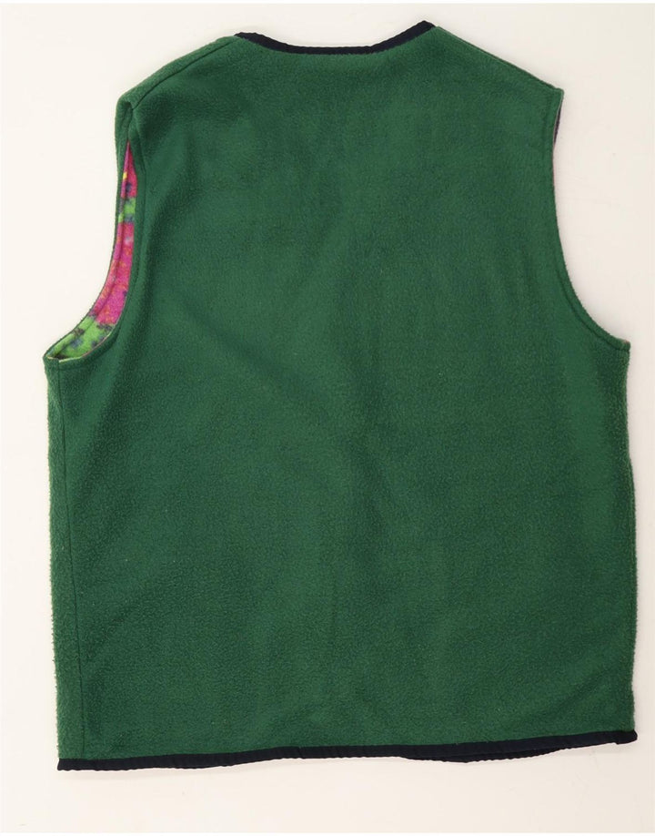 Rifle Mens Reversible Fleece Gilet UK 40 Μεγάλο πολύχρωμο συνονθύλευμα
