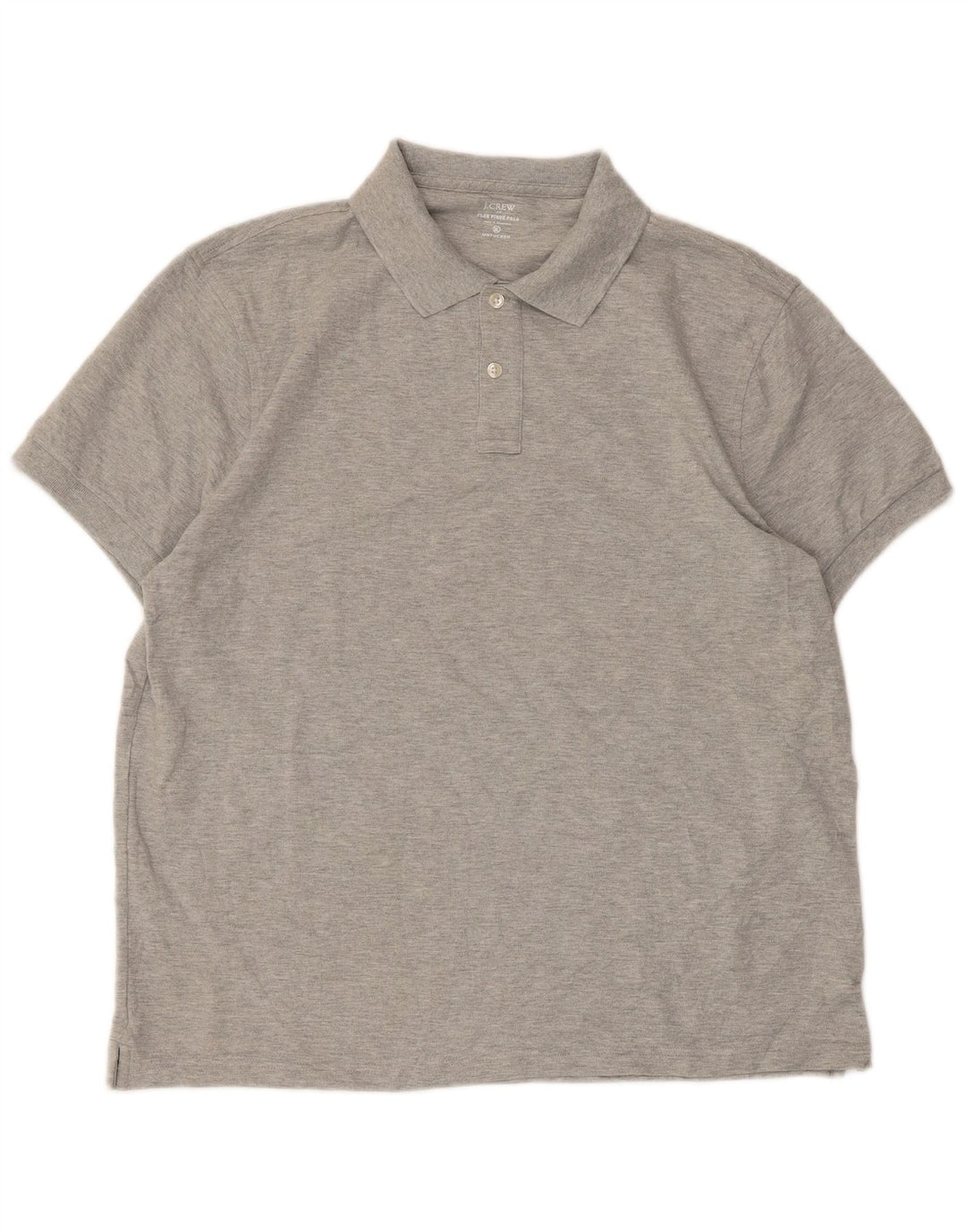J. Crew Poloskjorte til mænd XL Grå Flecked Bomuld
