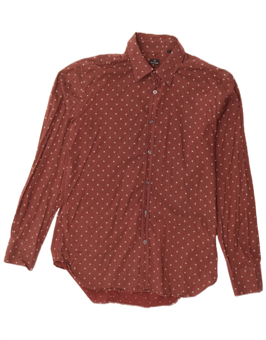 PAUL SMITH Mens Shirt Medium Red Spotted