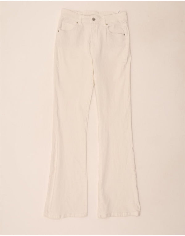 Massimo Dutti Γυναικείο τζιν μποτάκι EU 40 Medium W30 L34 Λευκό βαμβακερό