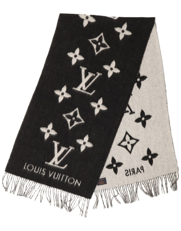 Louis Vuitton Damen-Schal mit grafischem Rechteck, Einheitsgröße, Schwarz, Designer