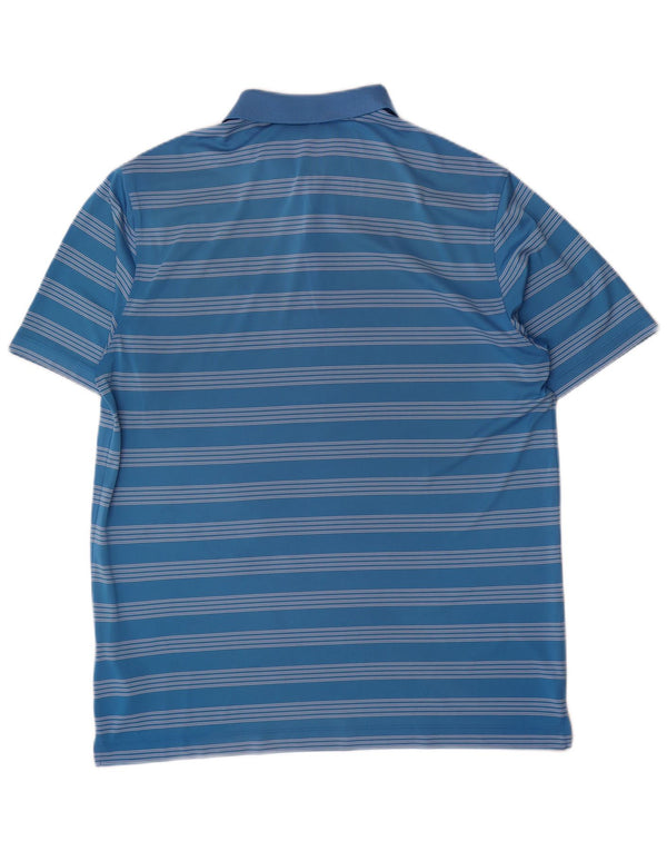 Polo Nike da uomo XL in poliestere a righe blu