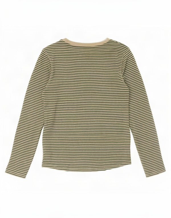 Marks & Spencer Top para mujer de manga larga UK 40 Small Green Pinstripe
