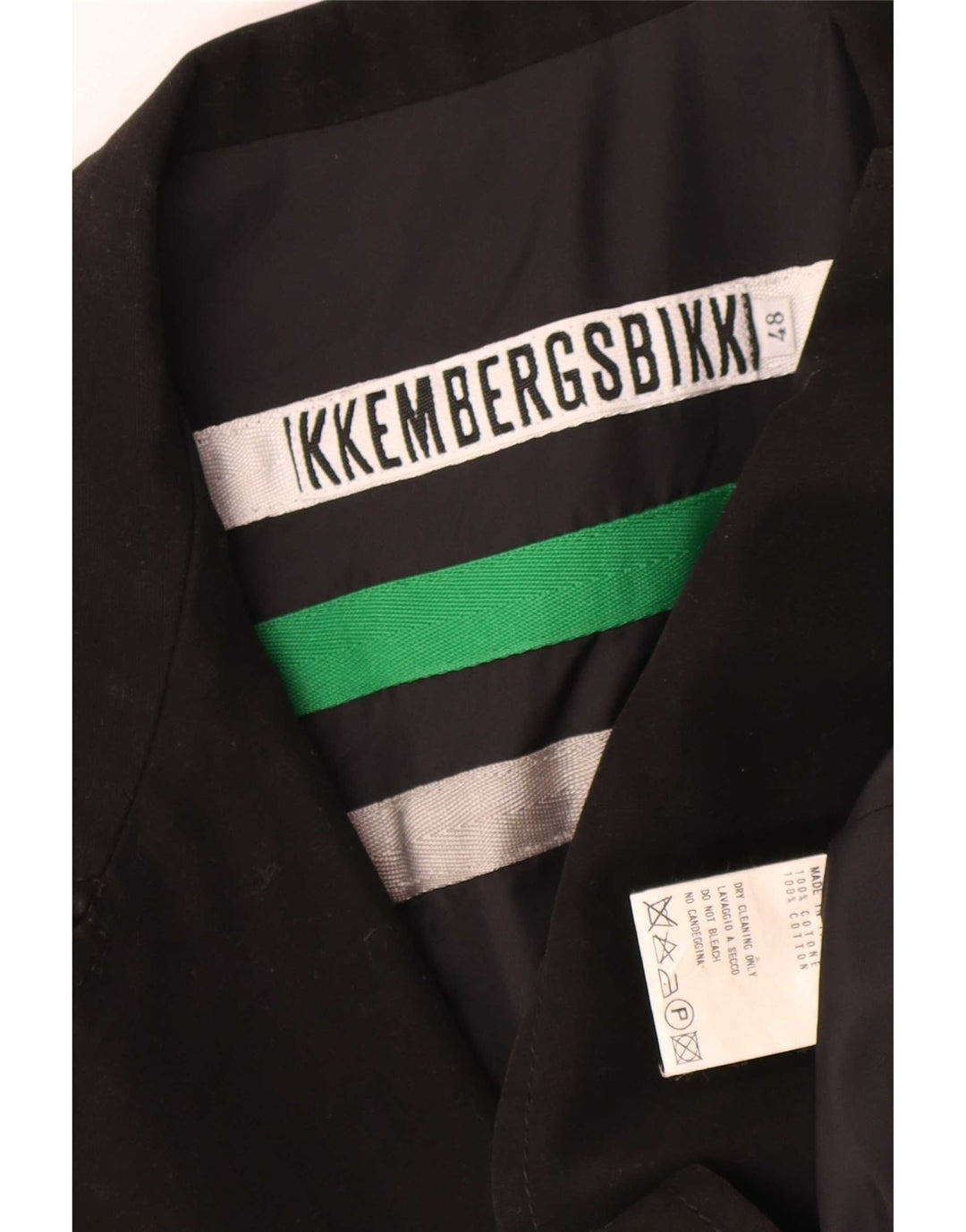 Bikkembergs Herre 2 Button Blazer Jacket IT 48 Medium Sort Bomuld