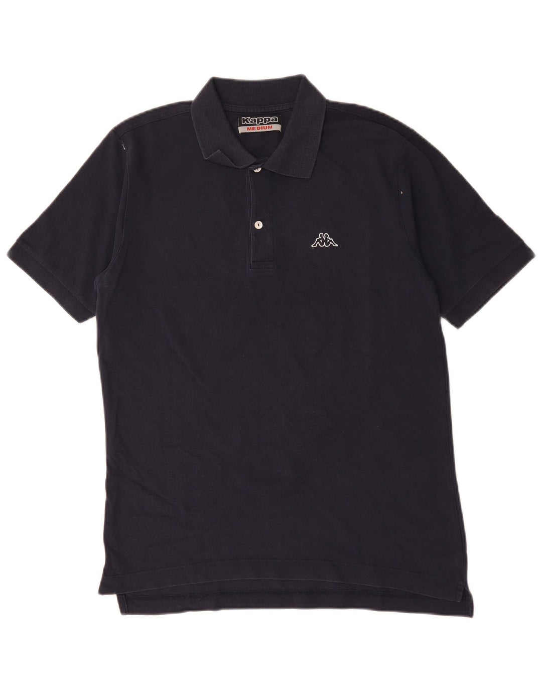 Kappa Mens Polo Shirt Medium Navy Blue Cotton